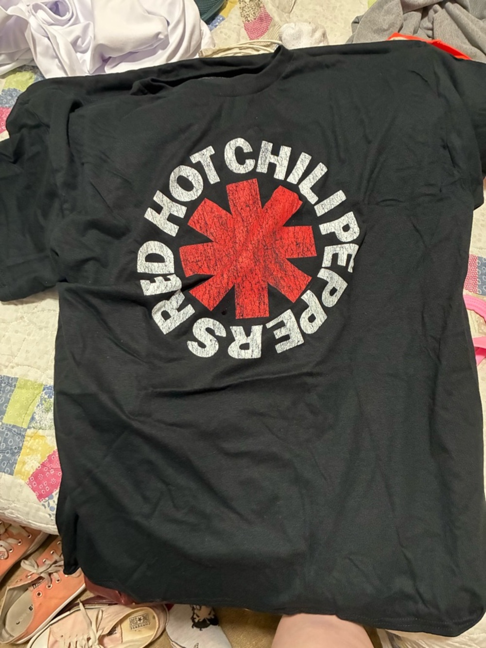 Red Hot Chili Peppers Women's Black Short Sleeve Tee